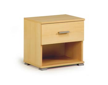 Furniture123 Inigo Bedside Cabinet in Light Beech