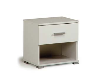 Furniture123 Inigo Bedside Cabinet in White