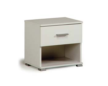Inigo Bedside Cabinet in White
