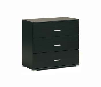 Furniture123 Inigo Wide 3 Drawer Chest in Wenge
