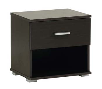 Furniture123 Initial Bedside Cabinet in Wenge