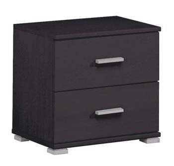 Furniture123 Initial Bedside Chest in Wenge