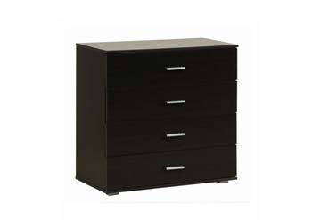 Furniture123 Initial Wide 4 Drawer Chest in Wenge