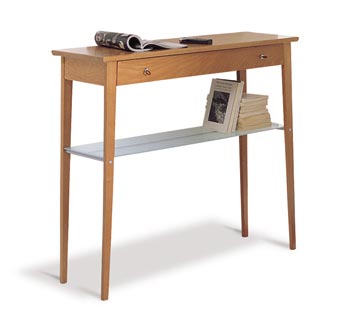 Furniture123 Italia TS216 Glass Shelf Console Table
