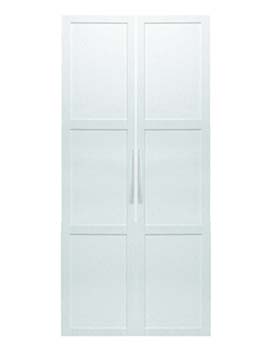 Furniture123 Jade 2 Door Panelled Wardrobe in White