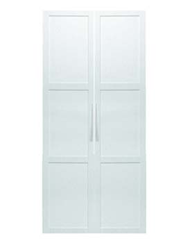 Furniture123 Jade 2 Door Panelled Wardrobe in White