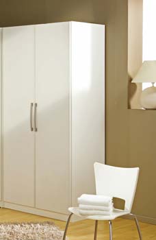 Furniture123 Jade 2 Door Wardrobe in White