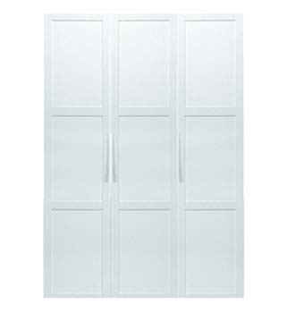 Furniture123 Jade 3 Door Panelled Wardrobe in White