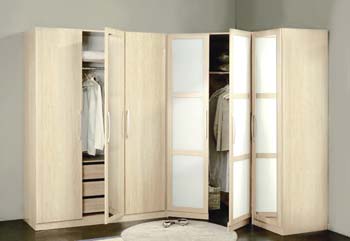 Furniture123 Jade 6 Door Wardrobe in Birch