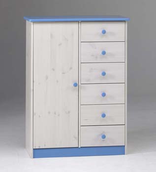Furniture123 James 1 Door 6 Drawer Chest