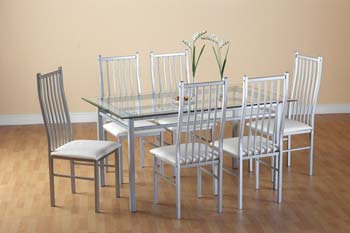 Furniture123 Jasmine Large Dining Set - FREE NEXT DAY DELIVERY