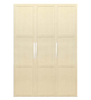 Jay 3 Door Panelled Wardrobe in Birch