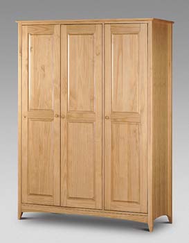 Furniture123 Kelham Pine 3 Door Wardrobe - FREE NEXT DAY