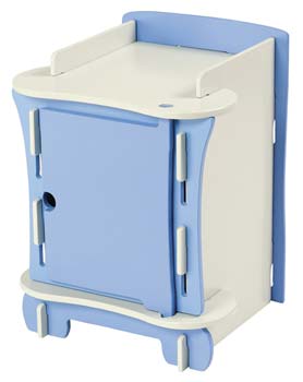 Furniture123 Kids Klub Blue Bedside Cabinet - FREE NEXT DAY
