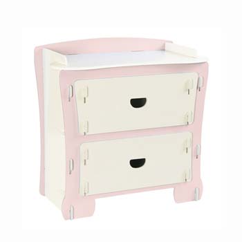 Kids Klub Pink 2 Drawer Chest