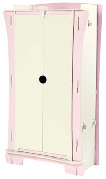 Furniture123 Kids Klub Pink Wardrobe