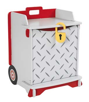 Kids Klub Racer Toolbox Bedside Cabinet - FREE