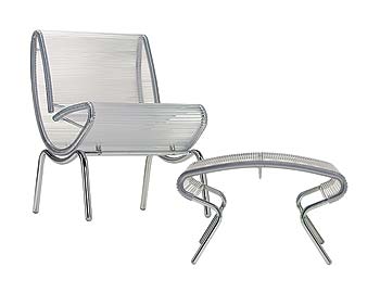 Furniture123 Kooky Easy Chair and Footstool