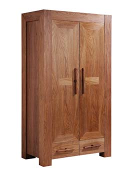 Furniture123 La Habana Walnut 2 Door 2 Drawer Wardrobe
