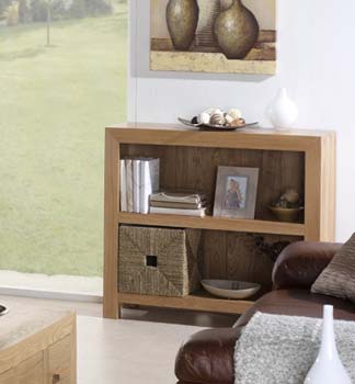 Furniture123 Laguna Oak 2 Shelf Bookcase