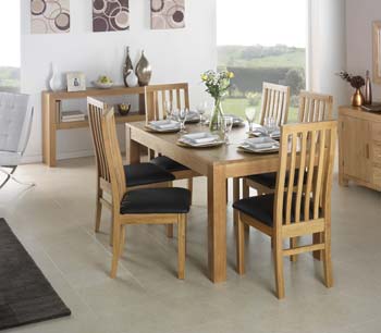 Furniture123 Laguna Oak Rectangular Dining Table