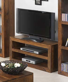 Furniture123 Laguna Sheesham 2 Shelf TV Unit