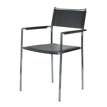 Furniture123 Larino Dining Chair in Black (set of four)