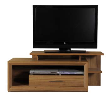 Furniture123 Lasca 1 Drawer TV Unit in Plum Tree