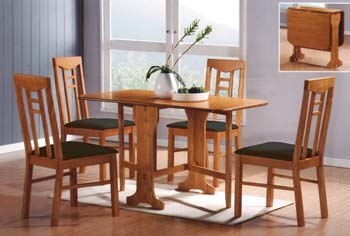 Furniture123 Leana Drop Leaf Dining Set