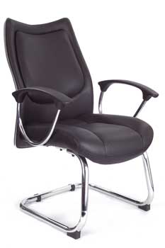 Furniture123 Leather Classic 9503 Visitor Office Chair