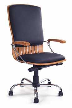 Furniture123 Leather Deluxe 9000 Office Chair