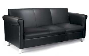 Furniture123 Leather Reception 3 Seater Sofa 7213 -