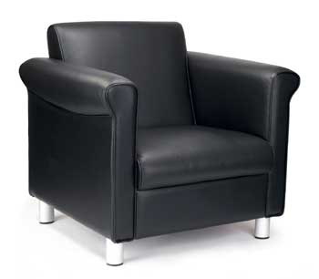 Furniture123 Leather Reception Armchair 7211