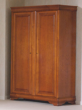 Furniture123 Leonie Cherry Solid Door Wardrobe