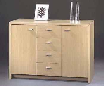 Furniture123 Life 2 Door 4 Drawer Sideboard in Maple