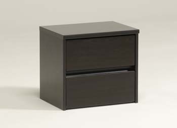 Lishman 2 Drawer Bedside Chest in Wenge