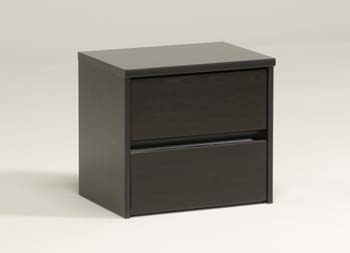 Furniture123 Lishman 2 Drawer Bedside Chest in Wenge
