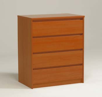 Furniture123 Lishman 4 Drawer Chest in Amarena Cherry Tree