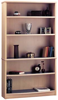 Furniture123 Living Dimensions Large Bookcase in Hardrock Maple - 10017