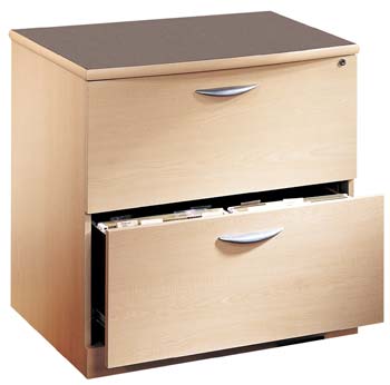 Furniture123 Living Dimensions Lateral File in Hardrock Maple - 10154