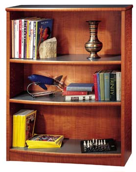 Furniture123 Living Dimensions Medium Bookcase in Satin Cherry 10213