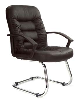 Furniture123 Lubeck 369 Leather Faced Visitor Chair