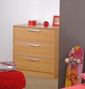 Furniture123 Lucas Teens 3 Drawer Chest