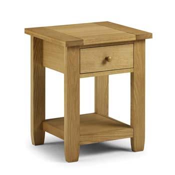 Furniture123 Ludlow Solid Oak 1 Drawer Bedside Table