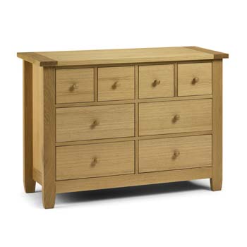 Ludlow Solid Oak 4+4 Drawer Chest