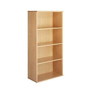 Furniture123 Lukas 4 Shelf Bookcase in Beech