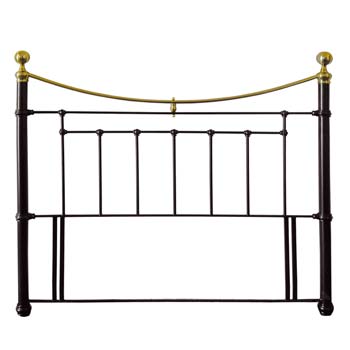 Lulworth Metal Headboard in Black