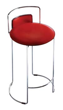 Furniture123 Luna 65 Leather Stool