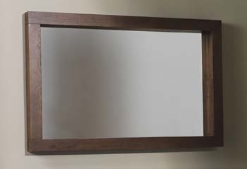 Furniture123 Lyon Walnut Large Landscape Mirror