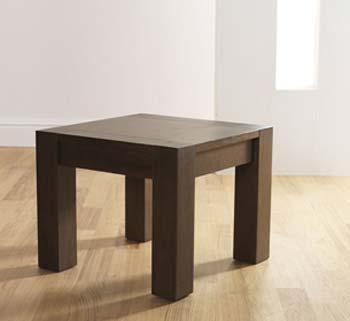 Furniture123 Lyon Walnut Square Lamp Table